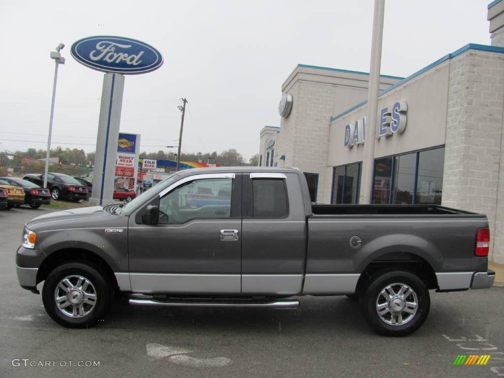 2006 F150 XLT SuperCab 4x4 - Dark Shadow Grey Metallic / Medium/Dark Flint photo #2
