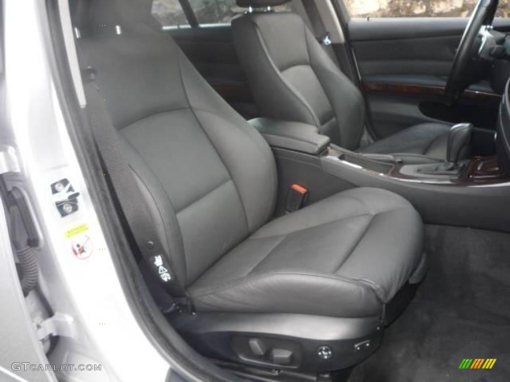 2007 3 Series 335i Sedan - Titanium Silver Metallic / Black photo #22