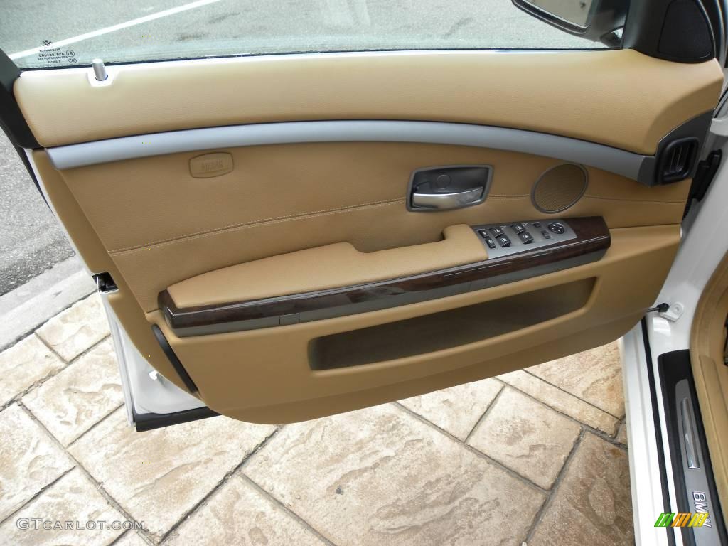2007 7 Series 750i Sedan - Alpine White / Rust Brown photo #8