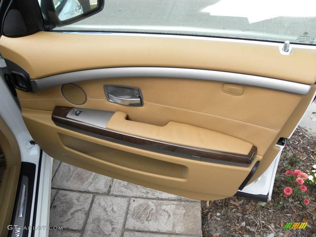 2007 7 Series 750i Sedan - Alpine White / Rust Brown photo #10