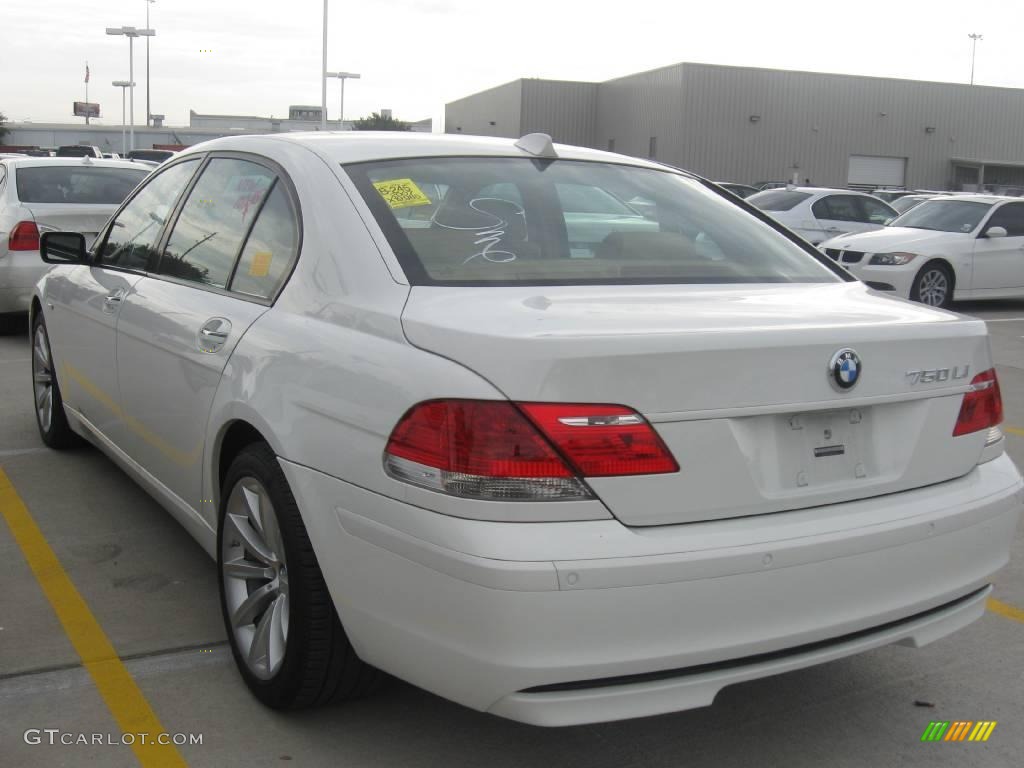 2007 7 Series 750Li Sedan - Alpine White / Beige photo #2
