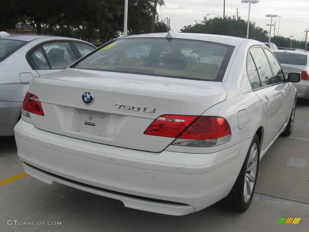 2007 7 Series 750Li Sedan - Alpine White / Beige photo #3