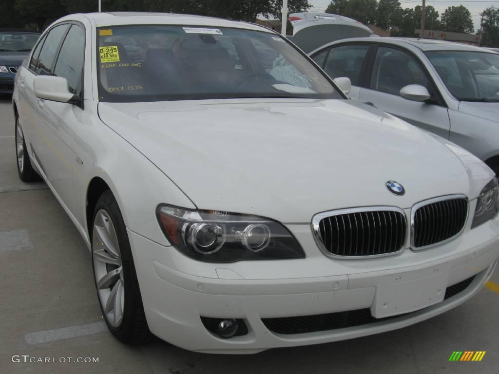 2007 7 Series 750Li Sedan - Alpine White / Beige photo #4