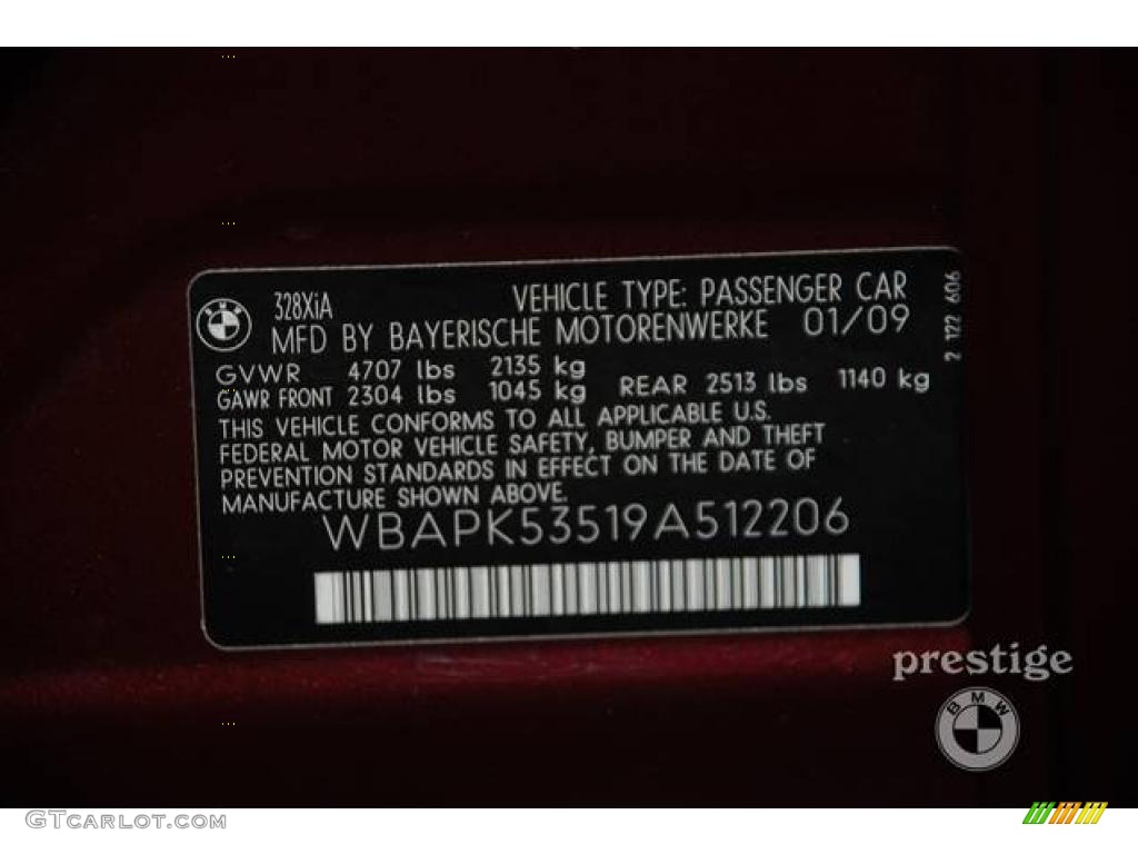 2009 3 Series 328xi Sedan - Barbara Red Metallic / Beige photo #6