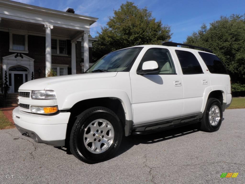 2005 Tahoe Z71 4x4 - Summit White / Tan/Neutral photo #2