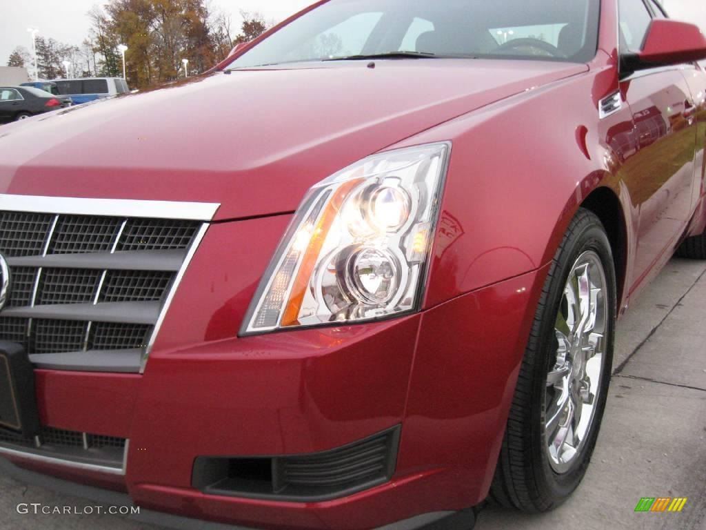 2009 CTS 4 AWD Sedan - Crystal Red / Ebony photo #5