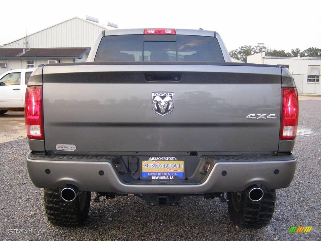 2009 Ram 1500 Laramie Crew Cab 4x4 - Mineral Gray Metallic / Dark Slate/Medium Graystone photo #4