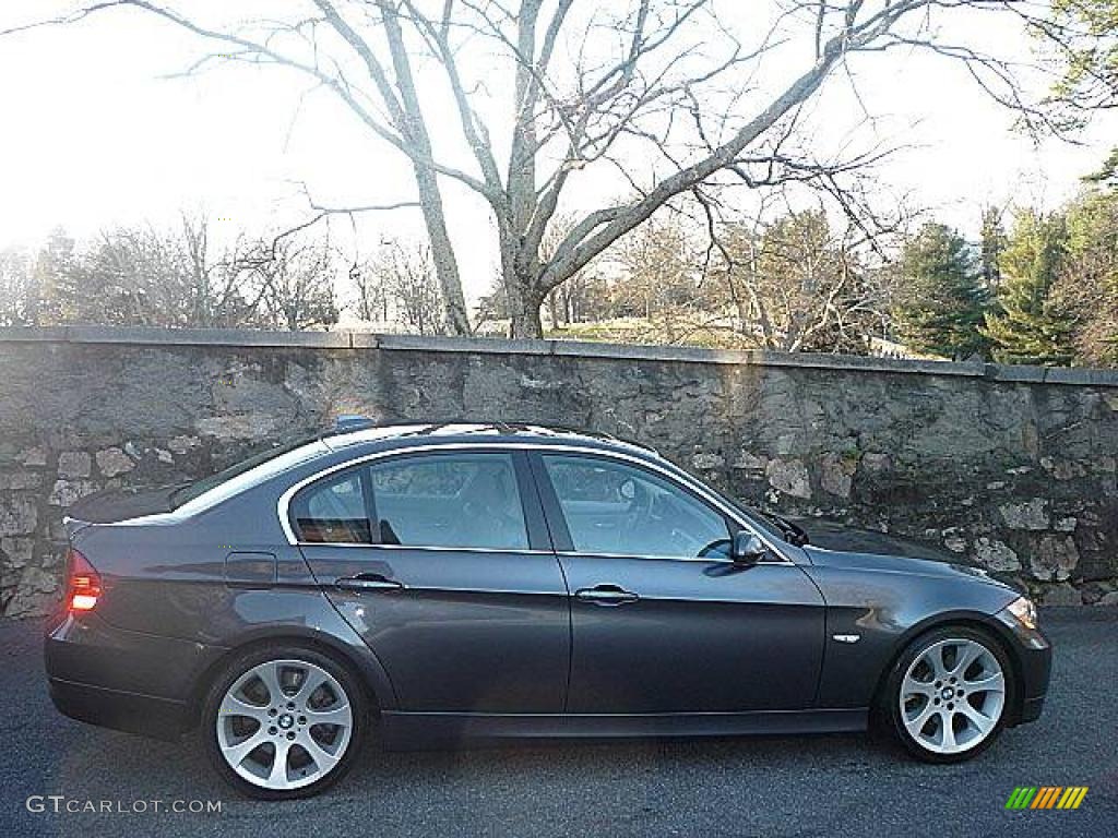 2006 3 Series 330i Sedan - Sparkling Graphite Metallic / Grey photo #17
