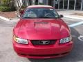 1999 Laser Red Metallic Ford Mustang V6 Convertible  photo #7