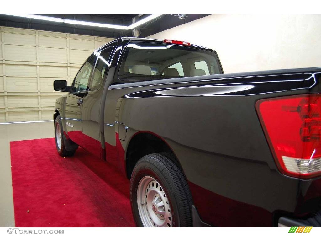 2008 Titan XE King Cab - Galaxy Black / Almond photo #10