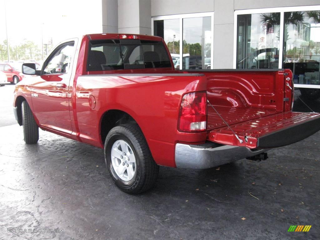 2010 Ram 1500 SLT Regular Cab - Inferno Red Crystal Pearl / Dark Slate/Medium Graystone photo #9