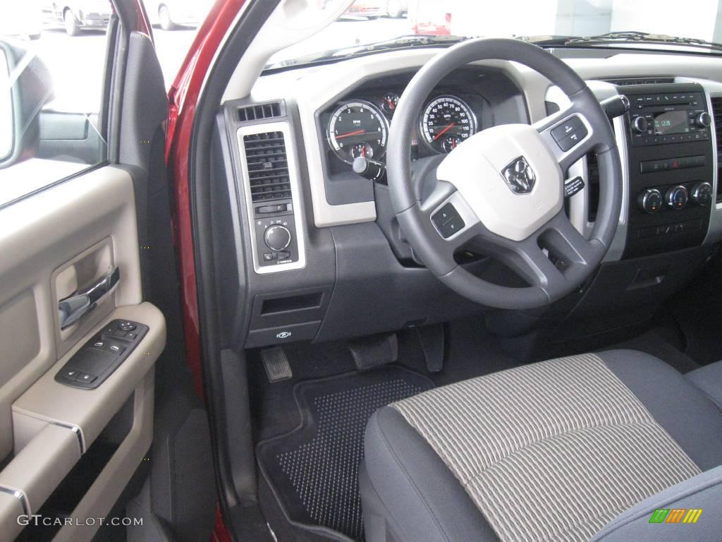 2010 Ram 1500 SLT Regular Cab - Inferno Red Crystal Pearl / Dark Slate/Medium Graystone photo #12