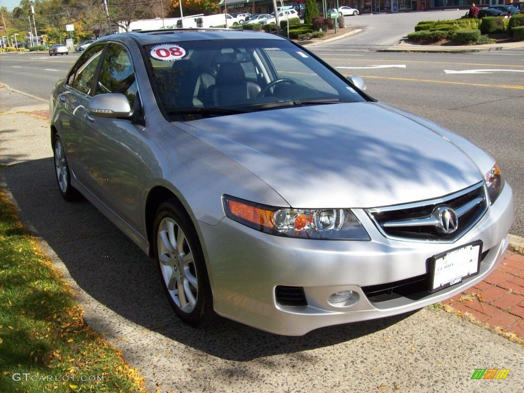 2008 TSX Sedan - Alabaster Silver Metallic / Ebony photo #4