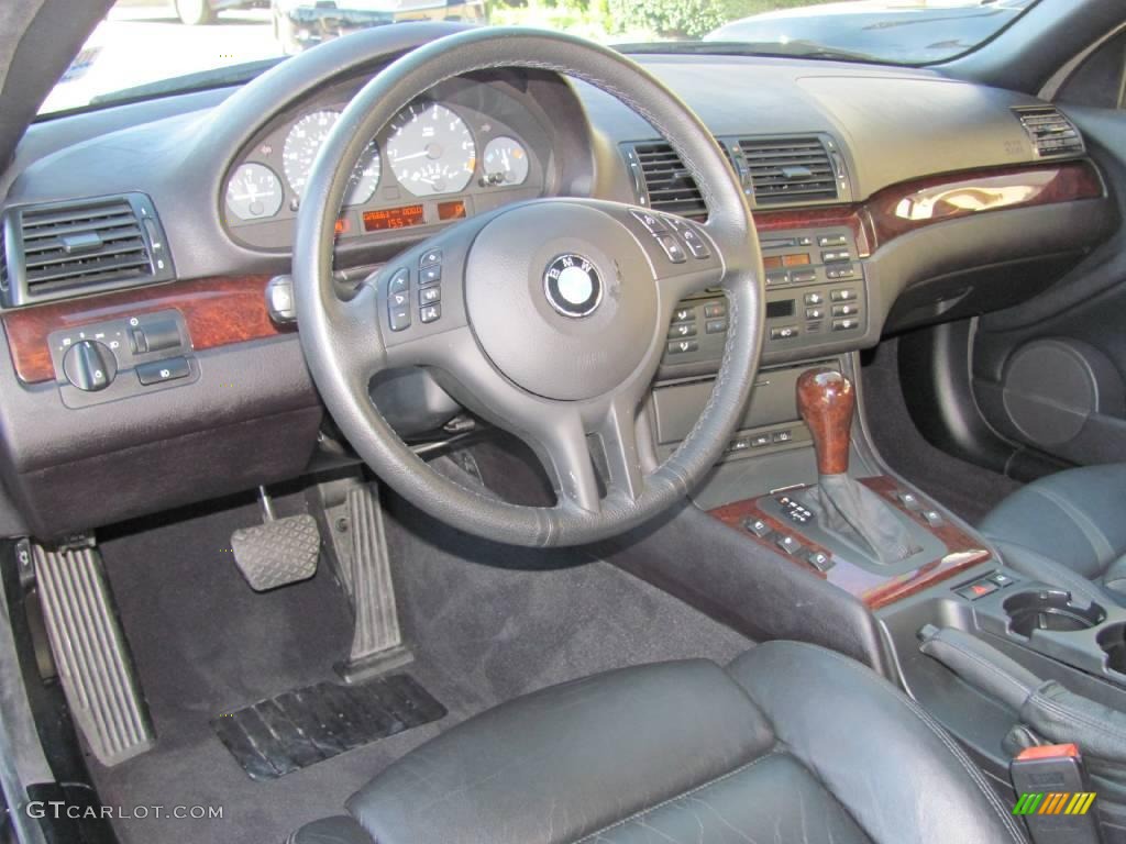 2005 3 Series 325i Convertible - Black Sapphire Metallic / Black photo #13