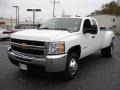 Summit White - Silverado 3500HD Work Truck Extended Cab Dually Photo No. 1