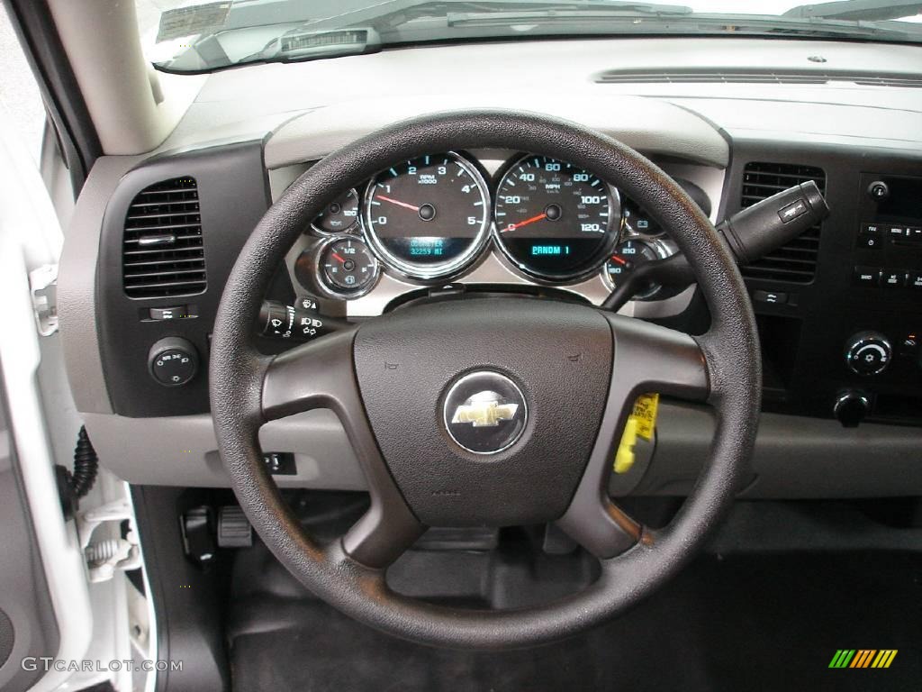 2008 Silverado 3500HD Work Truck Extended Cab Dually - Summit White / Light Titanium/Ebony photo #11