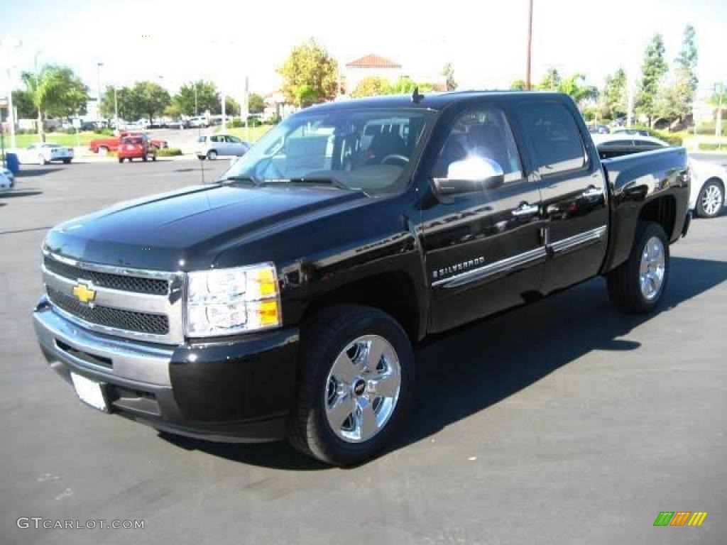 2009 Silverado 1500 LT Crew Cab - Black / Ebony photo #3