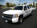 2009 Summit White Chevrolet Silverado 1500 LT Crew Cab  photo #3