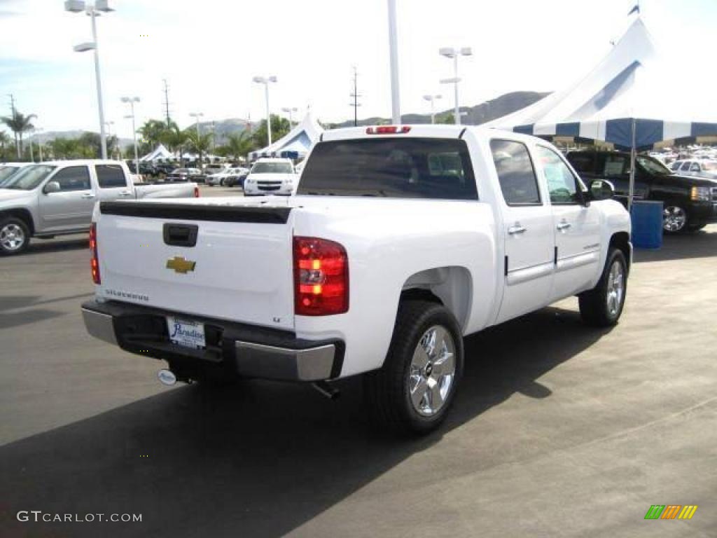 2009 Silverado 1500 LT Crew Cab - Summit White / Light Titanium photo #5