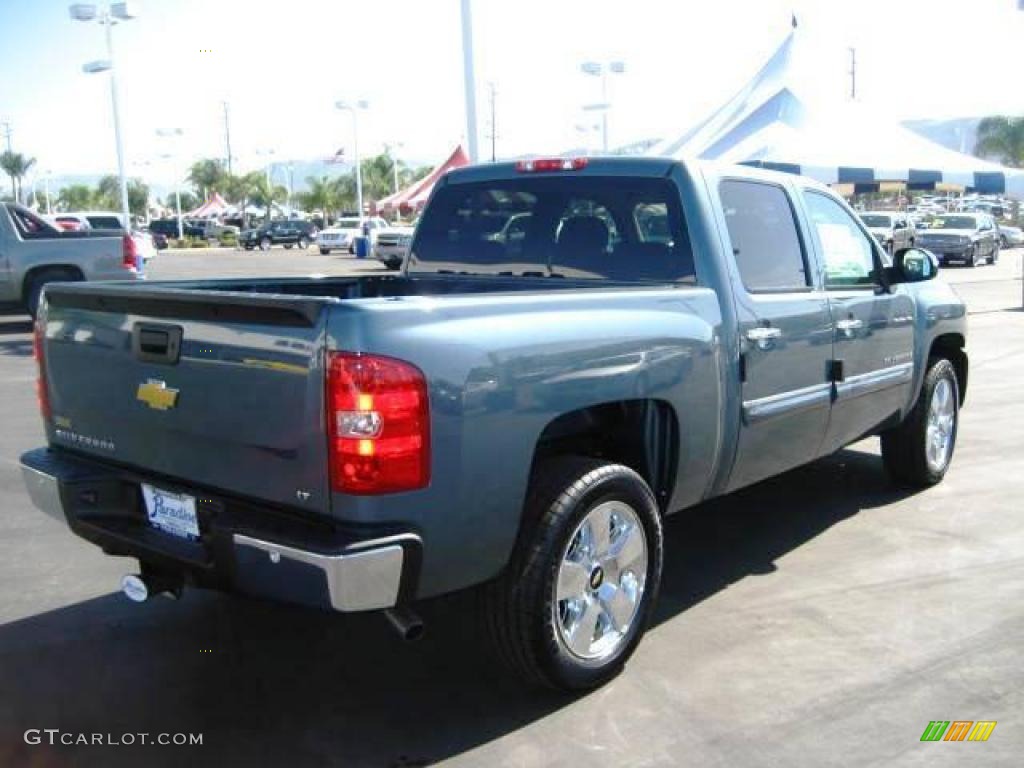 2009 Silverado 1500 LT Crew Cab - Blue Granite Metallic / Ebony photo #5