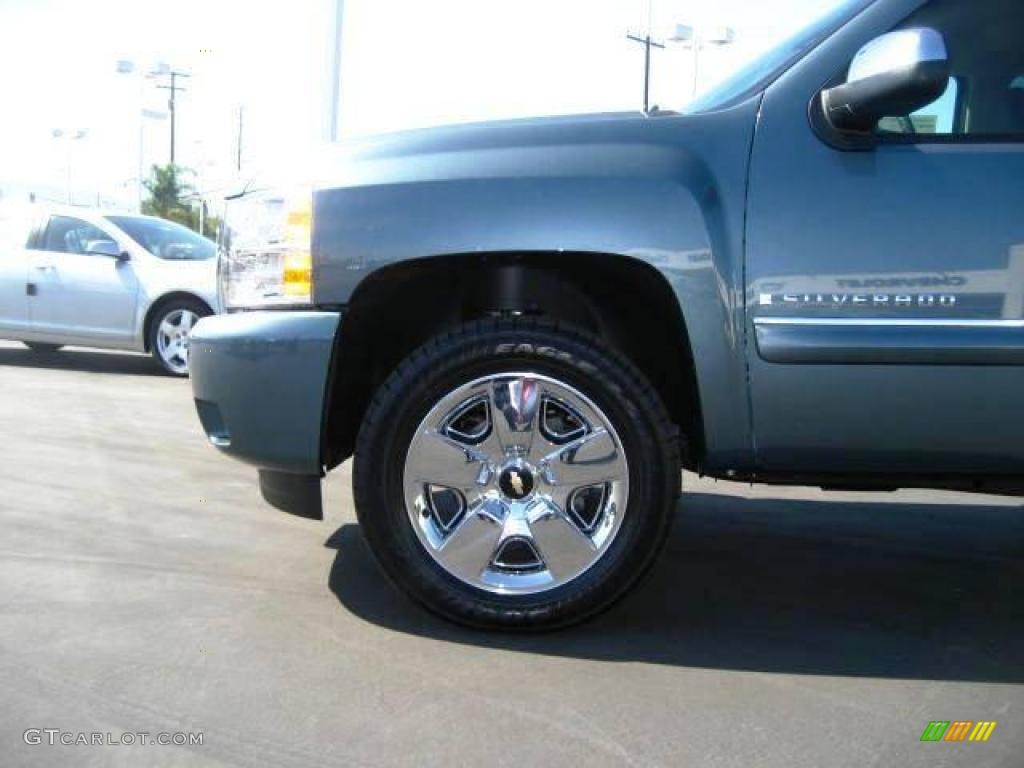 2009 Silverado 1500 LT Crew Cab - Blue Granite Metallic / Ebony photo #11
