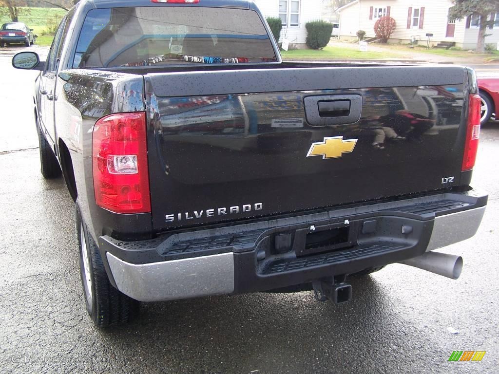 2009 Silverado 2500HD LTZ Crew Cab 4x4 - Black Granite Metallic / Light Titanium/Dark Titanium photo #7