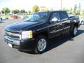 2009 Black Chevrolet Silverado 1500 LT Crew Cab  photo #3