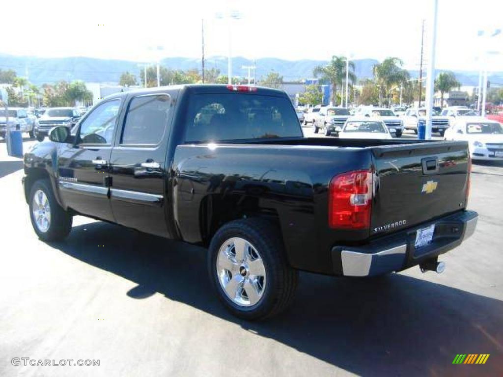 2009 Silverado 1500 LT Crew Cab - Black / Light Cashmere photo #5