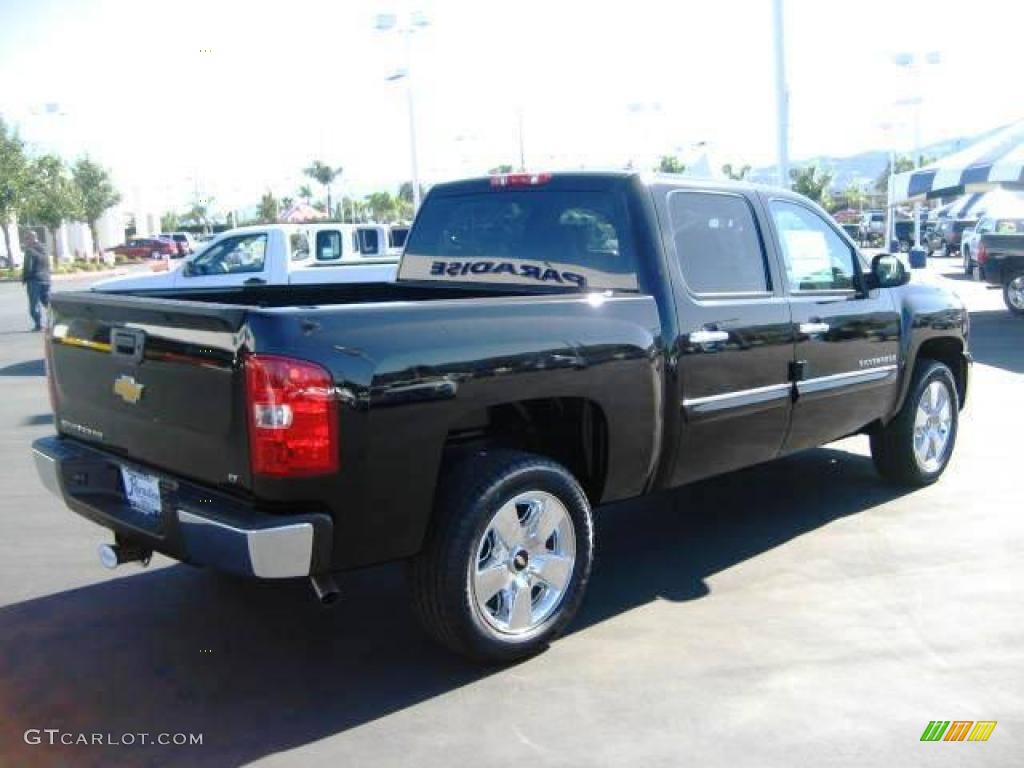 2009 Silverado 1500 LT Crew Cab - Black / Light Cashmere photo #8