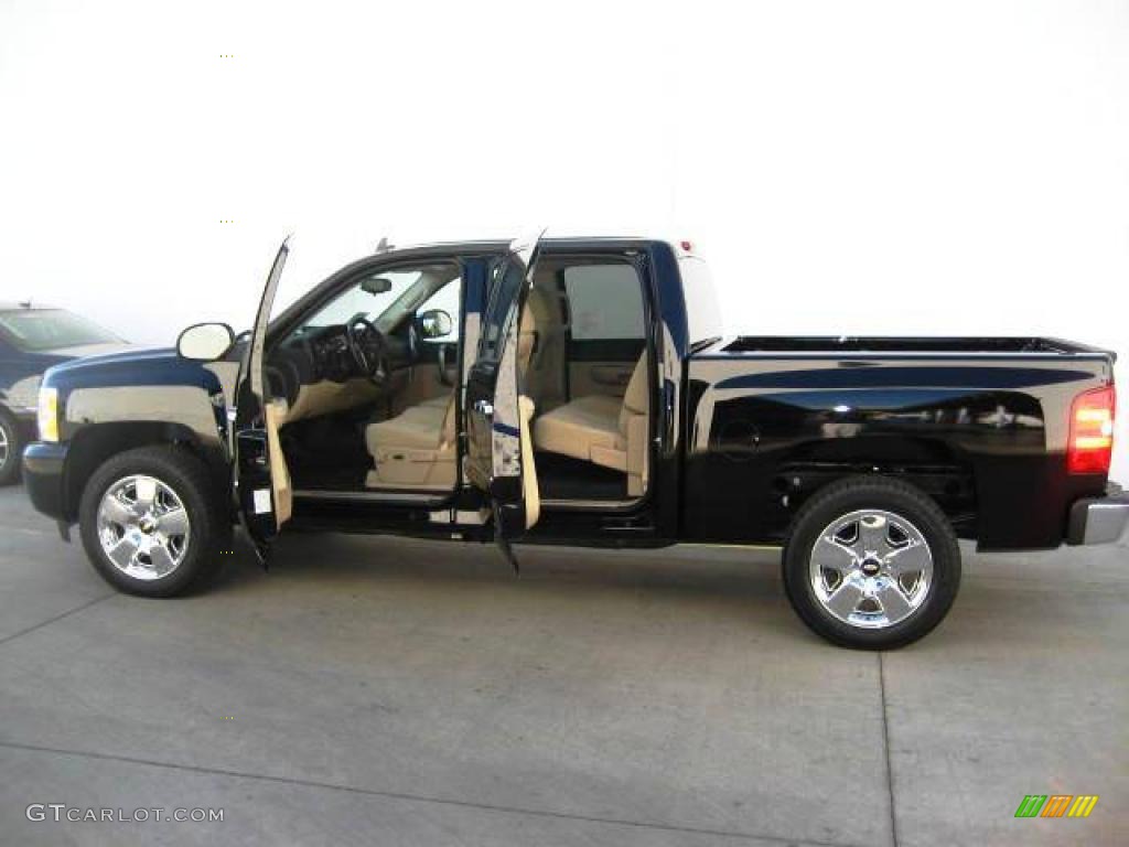 2009 Silverado 1500 LT Crew Cab - Black / Light Cashmere photo #12