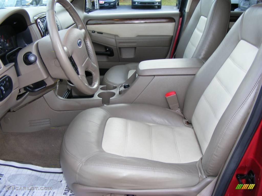 2004 Explorer Eddie Bauer 4x4 - Redfire Metallic / Medium Parchment photo #6
