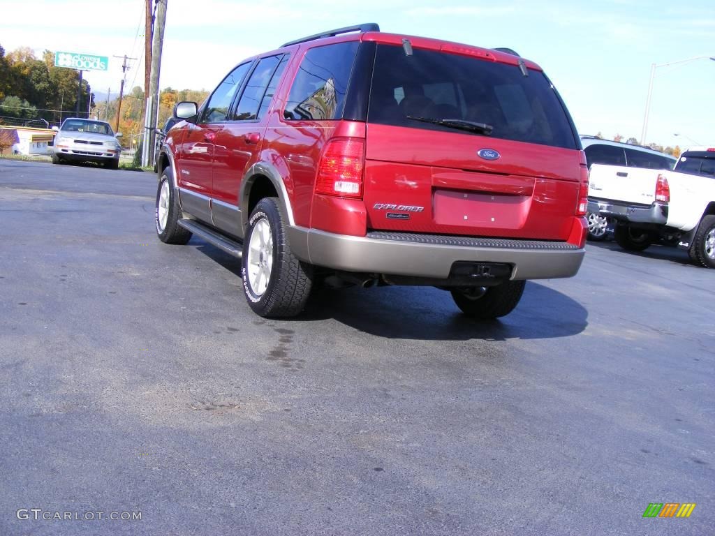 2004 Explorer Eddie Bauer 4x4 - Redfire Metallic / Medium Parchment photo #17