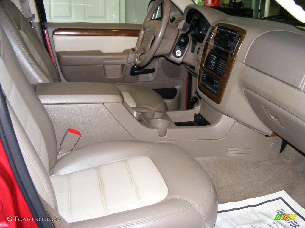 2004 Explorer Eddie Bauer 4x4 - Redfire Metallic / Medium Parchment photo #20