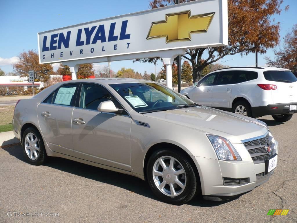 2009 CTS 4 AWD Sedan - Gold Mist / Ebony photo #1