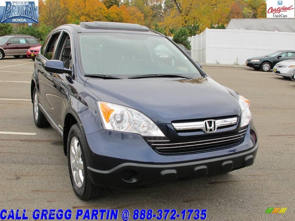 2008 CR-V EX-L 4WD - Royal Blue Pearl / Gray photo #5