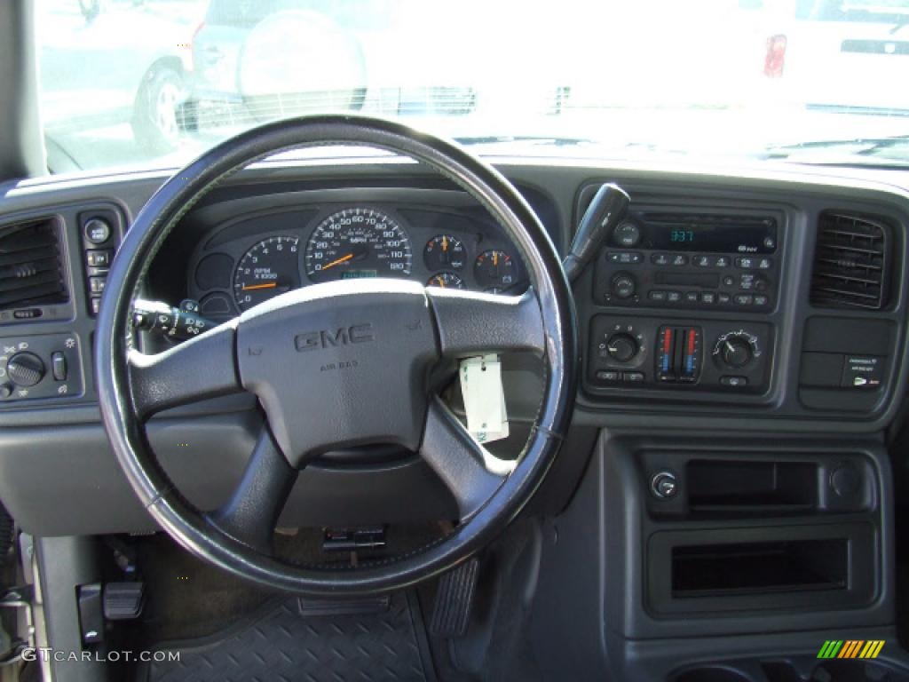 2003 Sierra 1500 SLE Extended Cab 4x4 - Pewter Metallic / Dark Pewter photo #8