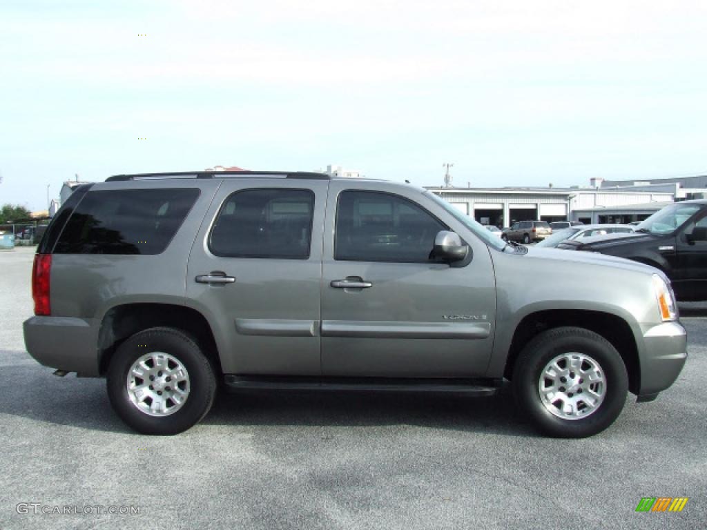 2007 Yukon SLE - Steel Gray Metallic / Ebony Black photo #3