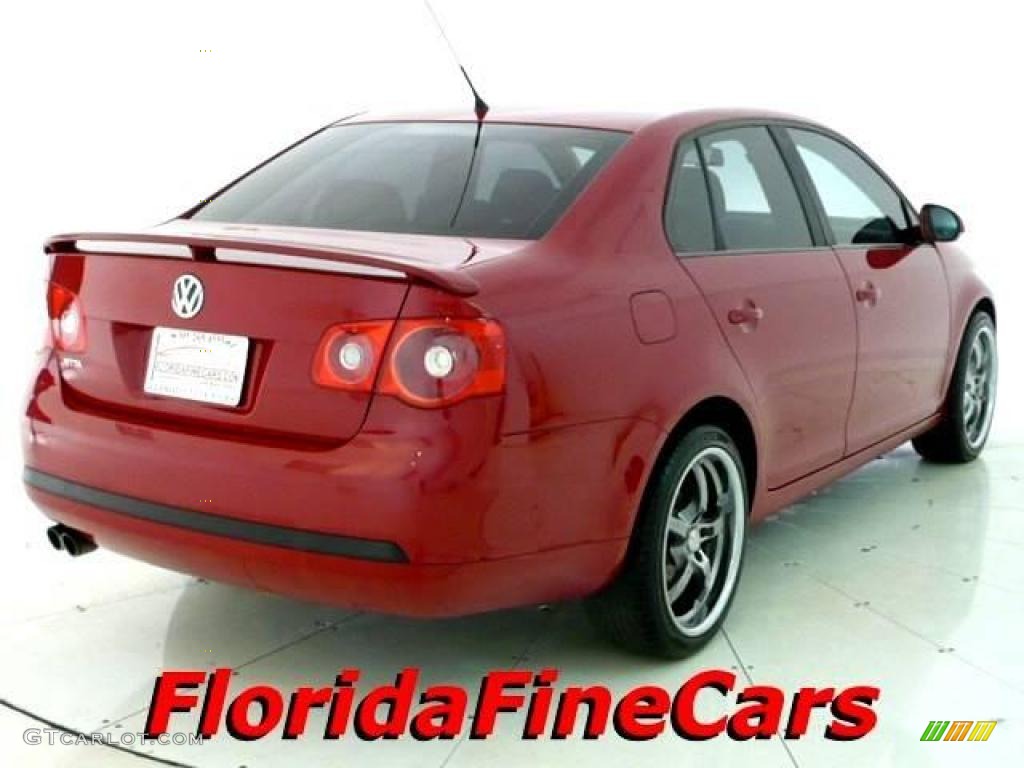 2007 Jetta 2.5 Sedan - Salsa Red / Anthracite photo #2