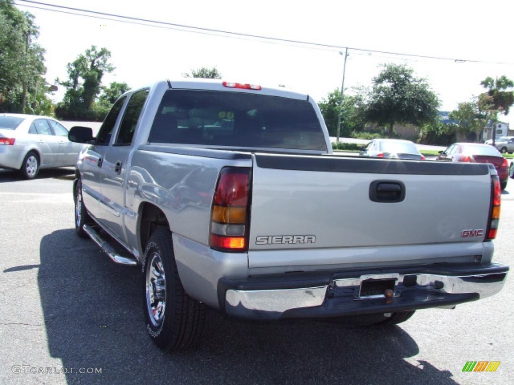 2006 Sierra 1500 SL Crew Cab - Silver Birch Metallic / Pewter photo #5