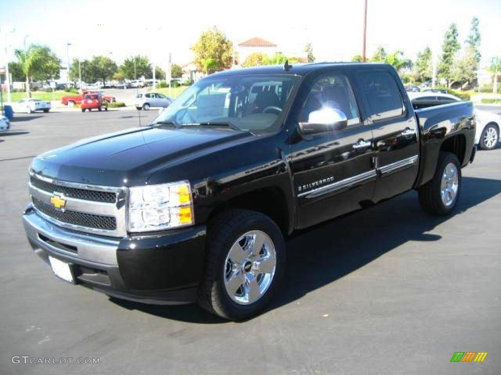 2009 Silverado 1500 LT Crew Cab - Black / Ebony photo #3