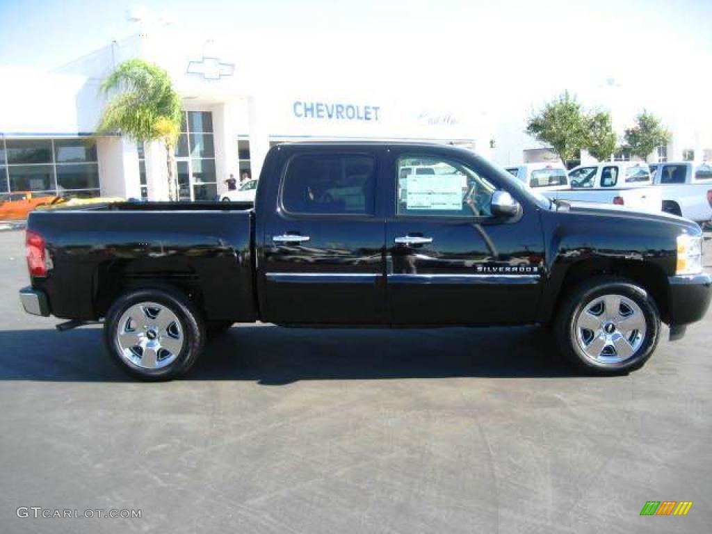 2009 Silverado 1500 LT Crew Cab - Black / Ebony photo #7