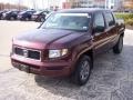 2007 Dark Cherry Pearl Honda Ridgeline RTX  photo #2