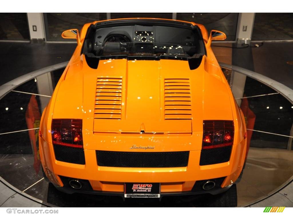 2008 Gallardo Spyder - Arancio Borealis (Orange) / Nero Perseus photo #6