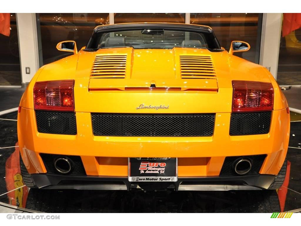2008 Gallardo Spyder - Arancio Borealis (Orange) / Nero Perseus photo #11