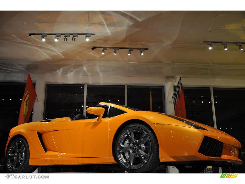 2008 Gallardo Spyder - Arancio Borealis (Orange) / Nero Perseus photo #15