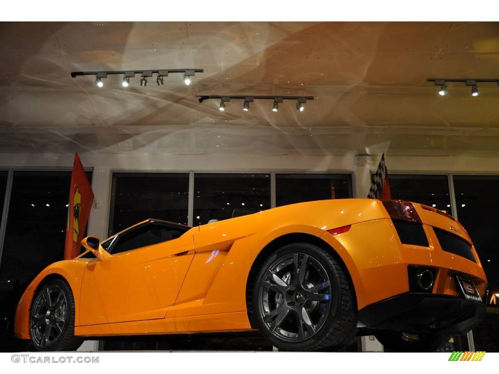 2008 Gallardo Spyder - Arancio Borealis (Orange) / Nero Perseus photo #22