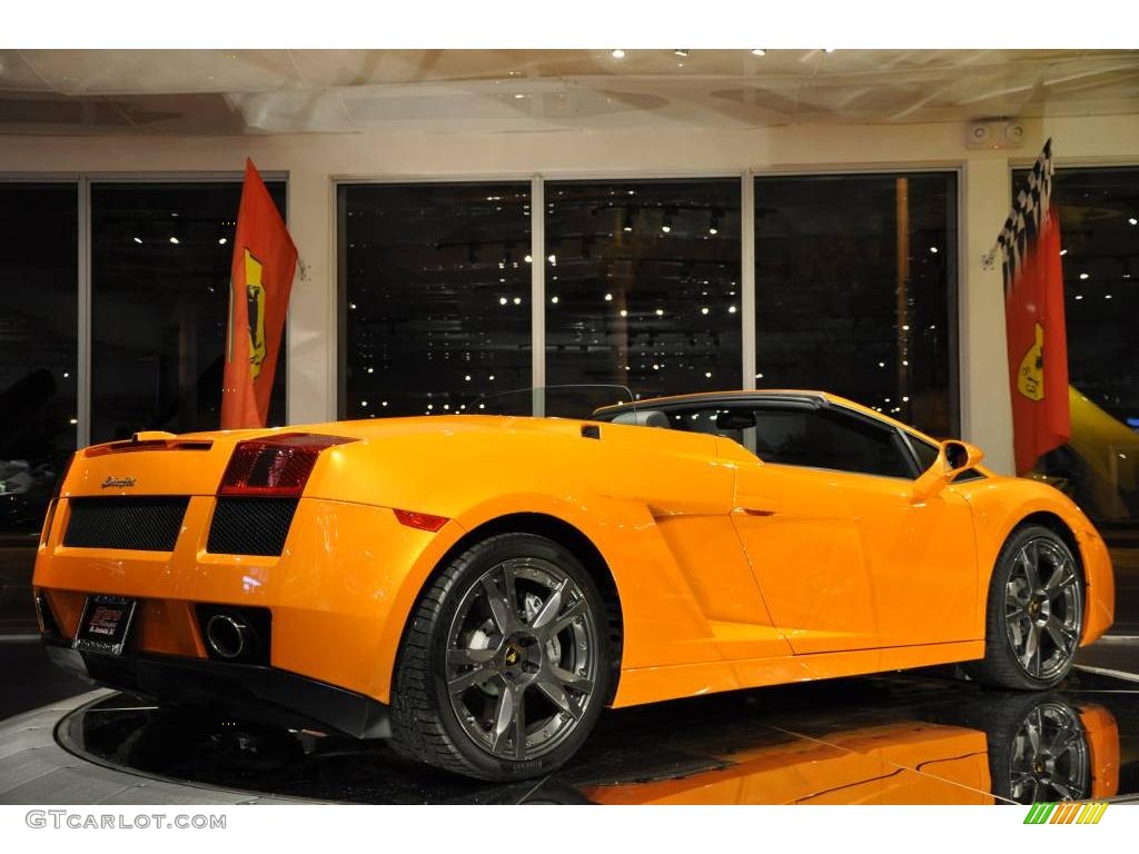 2008 Gallardo Spyder - Arancio Borealis (Orange) / Nero Perseus photo #23