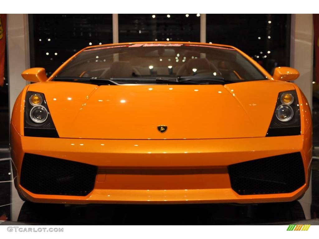 2008 Gallardo Spyder - Arancio Borealis (Orange) / Nero Perseus photo #24