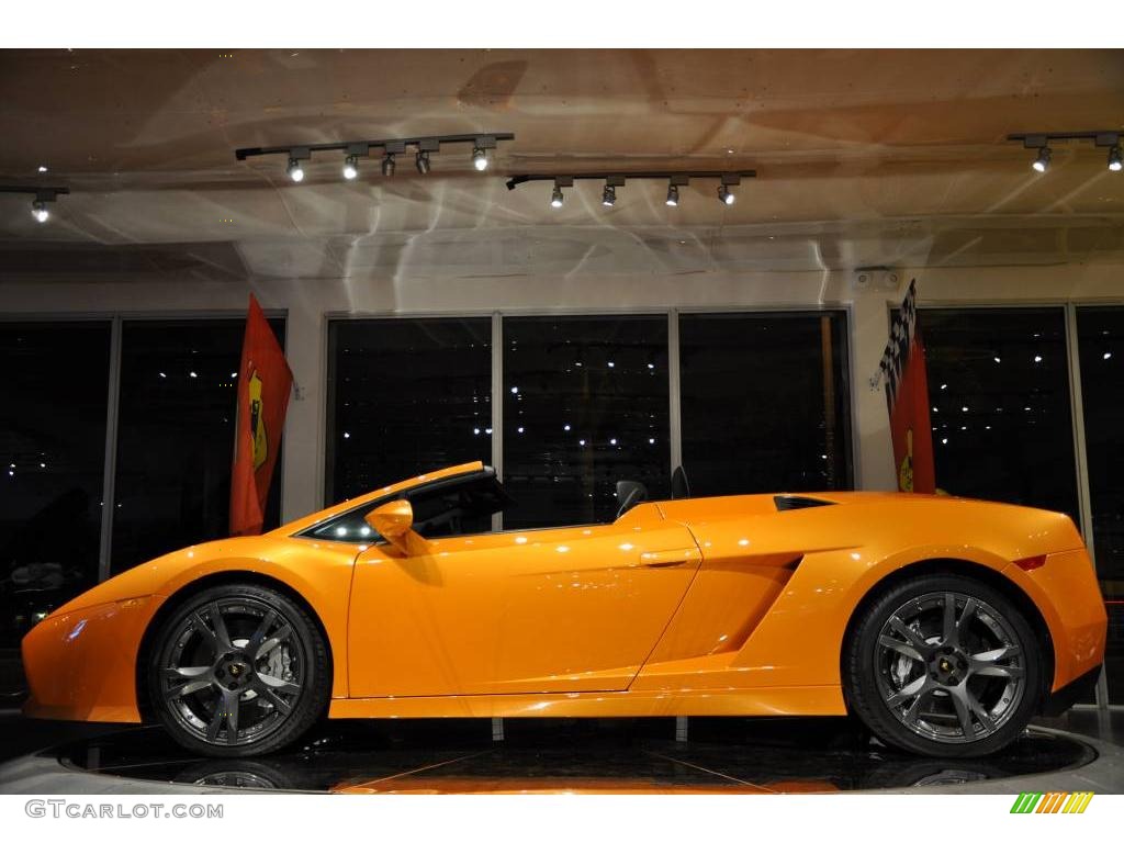 2008 Gallardo Spyder - Arancio Borealis (Orange) / Nero Perseus photo #26