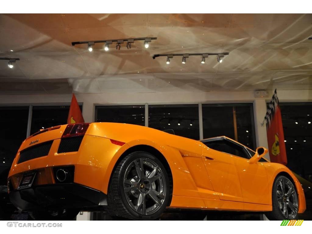 2008 Gallardo Spyder - Arancio Borealis (Orange) / Nero Perseus photo #29